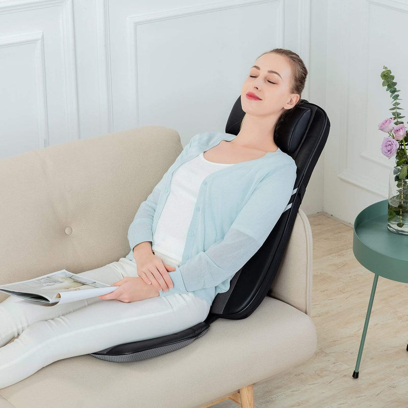 SNAILAX Back Massager Shiatsu 8 Node Chair Back Massager