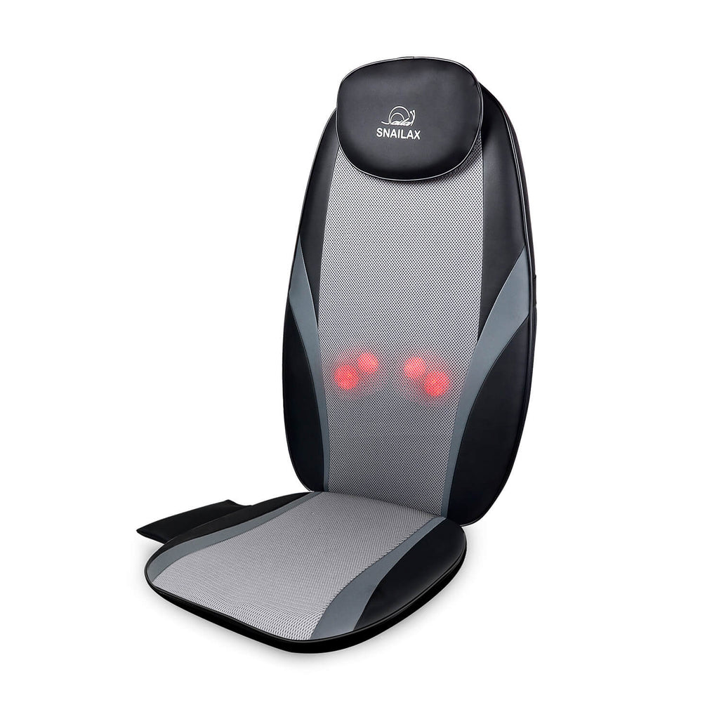 Snailax Shiatsu Massage Cushion with Heat Massage Chair Pad Kneading Back  Massager for Home Office Seat use