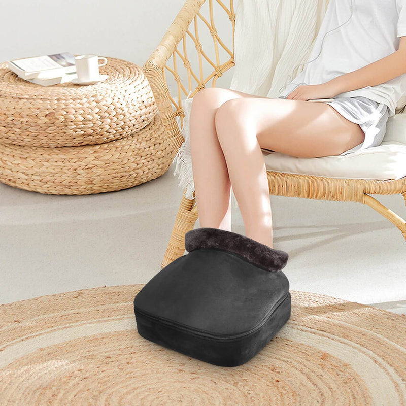 SNAILAX Foot massager 2-in-1 Kneading Feet & Back Shiatsu Foot Massager & Foot Warmer - 522S