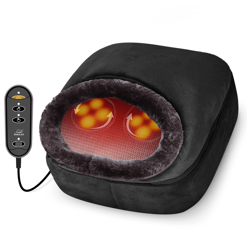 SNAILAX Foot massager 2-in-1 Kneading Feet & Back Shiatsu Foot Massager & Foot Warmer - 522S