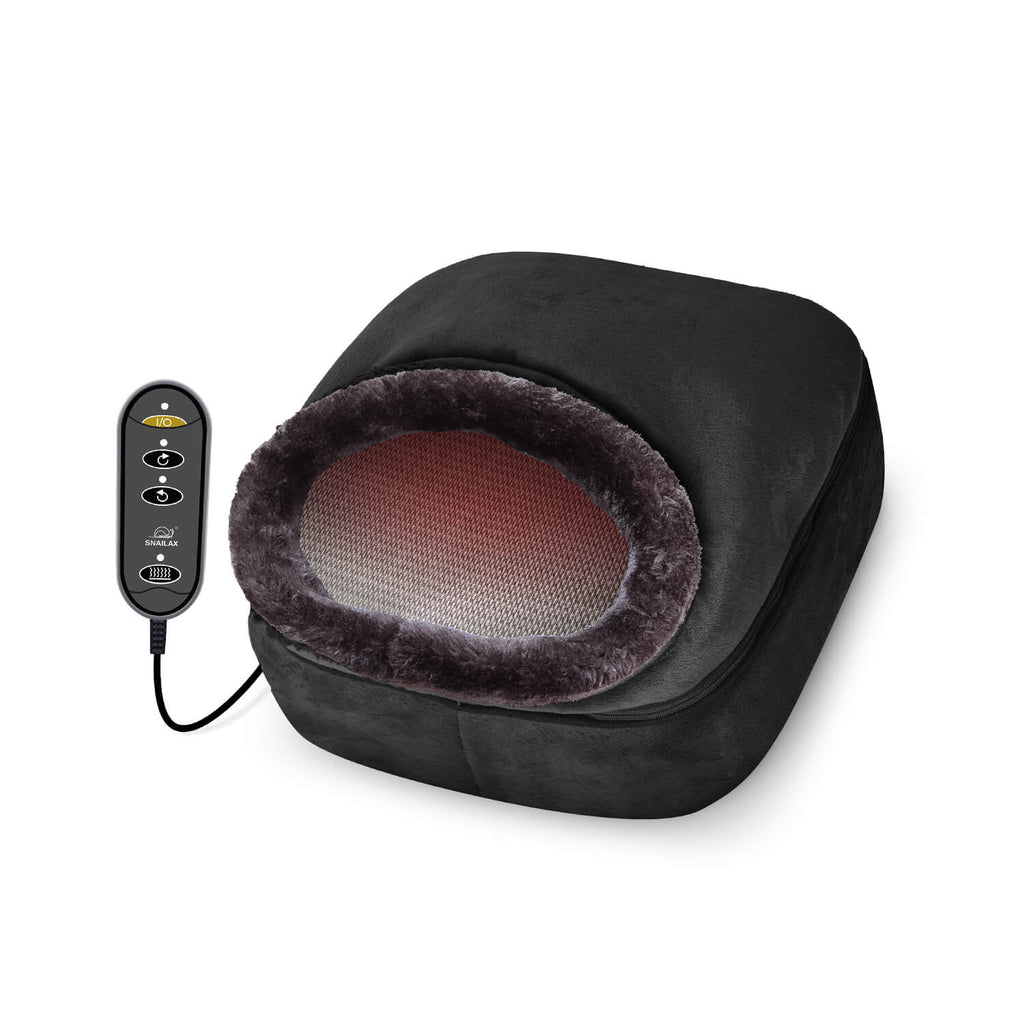 Snailax 2-in-1 Shiatsu Foot and Back Massager with Heat - Kneading Feet  Massager Machine with