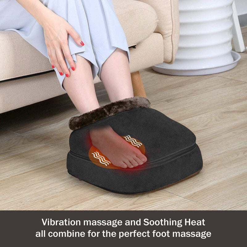 SNAILAX Foot massager Foot Warmer & Back Massager with 3-in-1 Vibration design - 522V