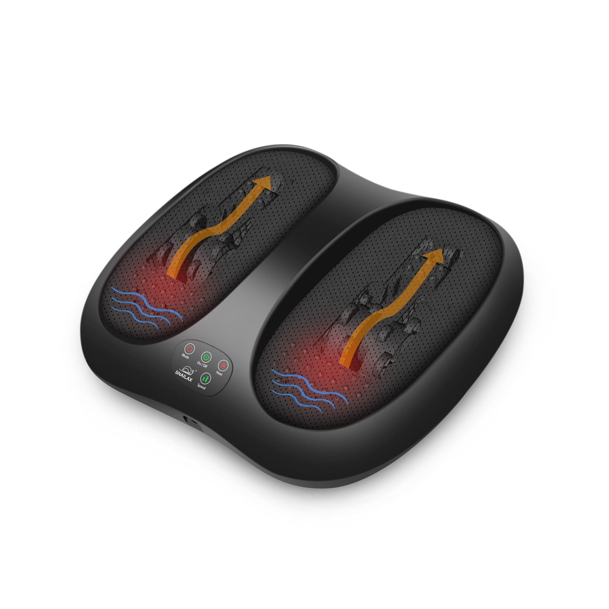 Snailax Foot Massager Machine, Rolling Scrapping Vibration Foot Massager with Heat-594