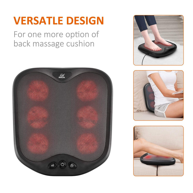 SNAILAX Foot massager Shiatsu Kneading Foot & Back Massager - 593