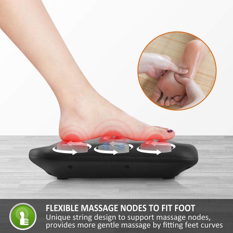 SNAILAX Foot massager Shiatsu Kneading Foot & Back Massager - 593