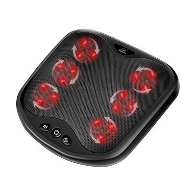 Shiatsu Foot Massager with Heat- Washable Cover Kneading Foot & Back Massager