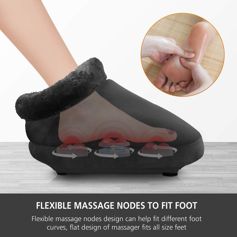 SNAILAX Foot massager Snailax Shiatsu Foot Massager with Heat & Foot warmer with Washable Cover - 593G