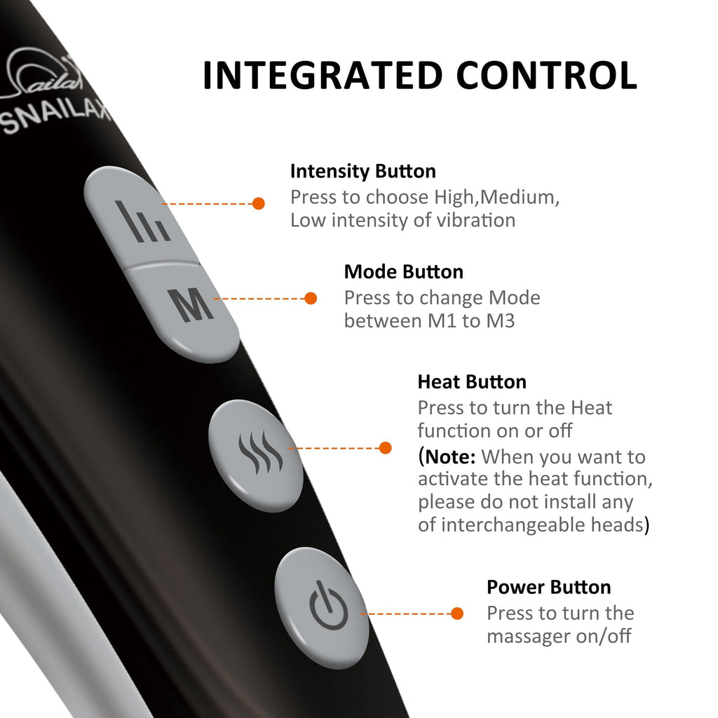 Snailax SL-482 cordless handheld massager with heat review - The Gadgeteer