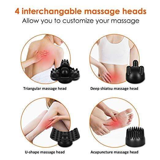 SNAILAX Handheld Cordless Back Massager with Handheld Percussion - 482