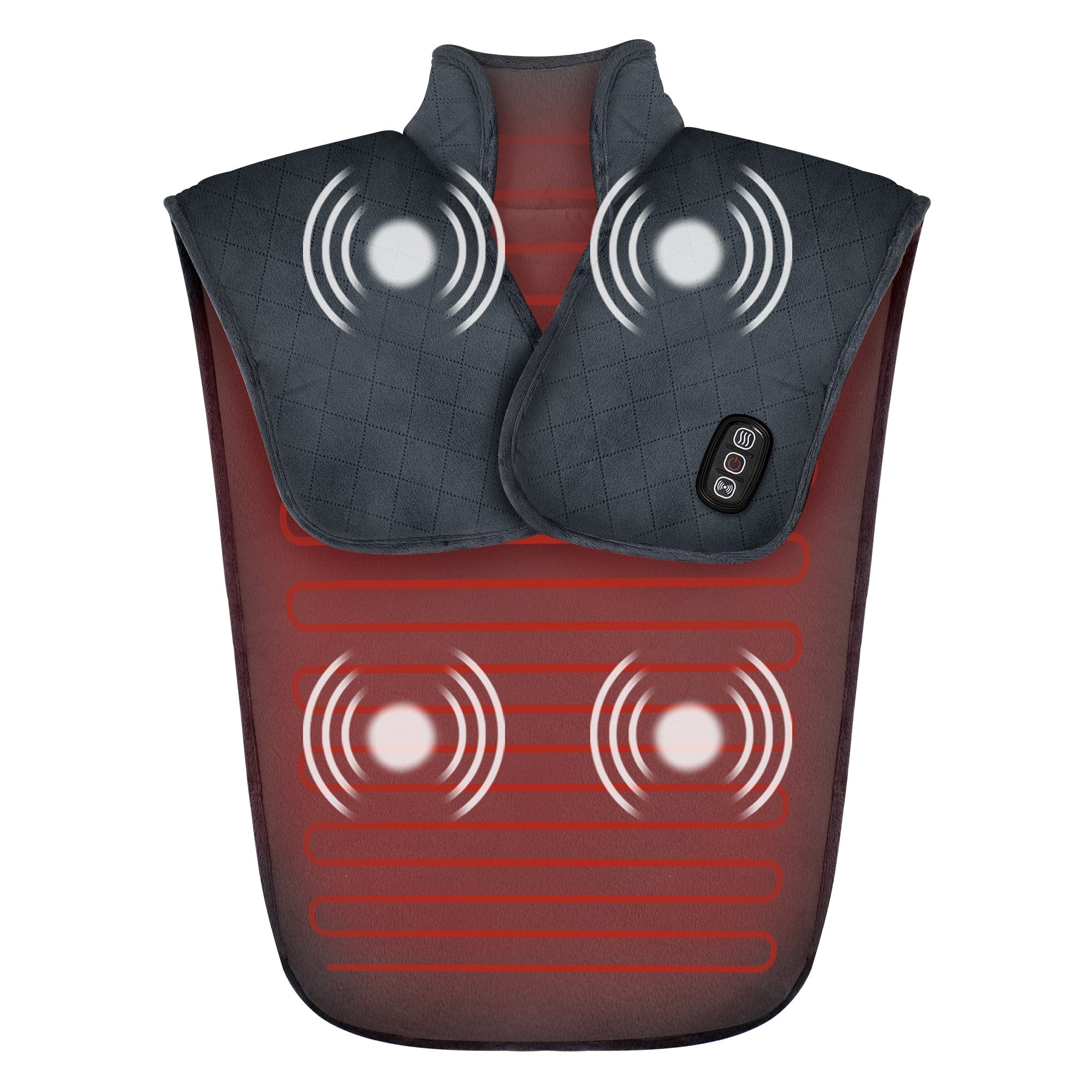 Snailax Massage Mat Gray Snailax Heating Pad for Back Pain Relief, Large Heat Pads for Cramps, Neck and Shoulders - 661