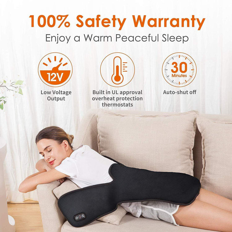 SNAILAX Massage Mat Heating Pad & Vibration Massager  - 661