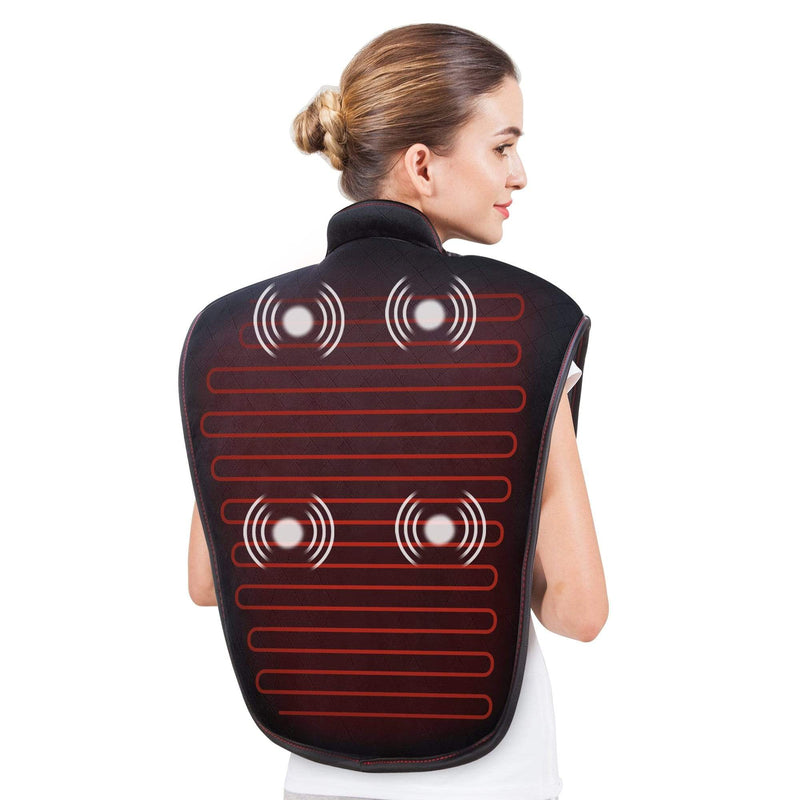 SNAILAX Massage Mat Heating Pads for Neck and Shoulders  - 661B