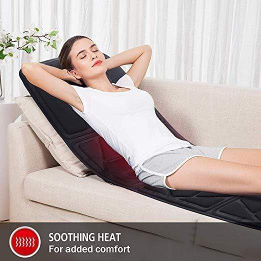 SNAILAX Massage Mat Massage Mat with 10 Vibration Motors & 2 Heating Pads - 391S