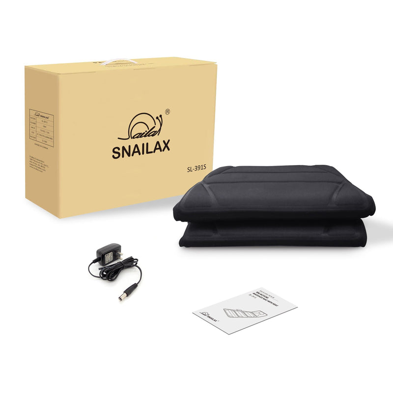 SNAILAX Massage Mat Massage Mat with 10 Vibration Motors & 2 Heating Pads - 391S