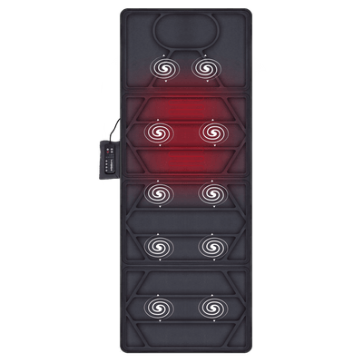 Vibrating Massage Mat with Heat, Full Body Massager for Neck and Back,Leg,Thighs