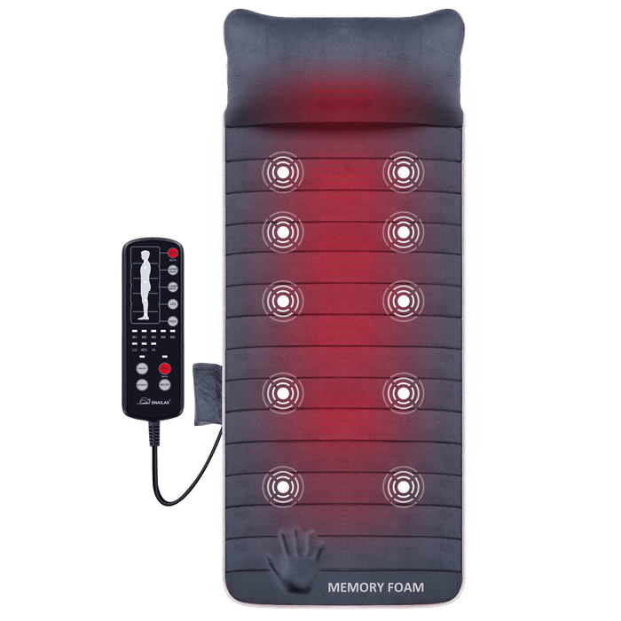 Snailax Memory Foam Full Body Massage Mat with Heat