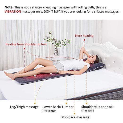 SNAILAX Massage Mat Memory Foam Full Body Vibration Massage Mat - 363M