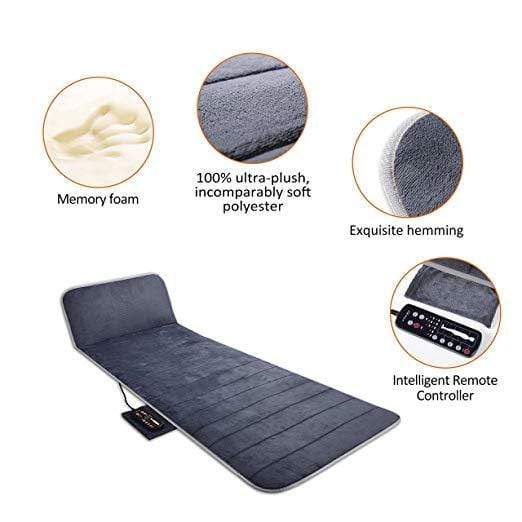 SNAILAX Massage Mat USA / Certified Refurbished Certified Refurbished - Memory Foam Full Body Vibration Massage Mat - 363M