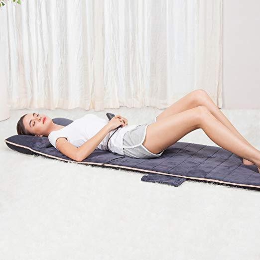 SNAILAX Massage Mat Vibration Massage Mat with 10 Vibrating Motors & Heat - 363