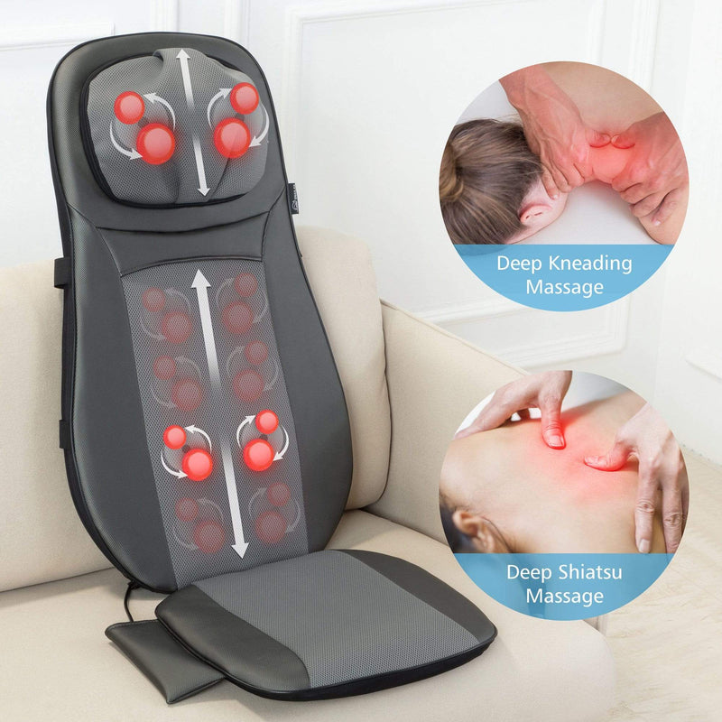  RBX Neck and Back Massager with Heat Deep Tissue Neck Massager  for Pain Relief Massage Heating Pillow, Chair and Car attachments Car Seat  Mssager for Vehicle While Driving : Health 