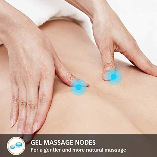 SNAILAX Neck & Back Massager USA CERTIFIED REFURBISHED-Gel Neck & Back Full Back Massager with Shiatsu & Gel Nodes - 233G
