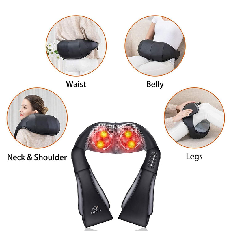 Naipo Shiatsu Neck Back Massager Pillow with Heat, Deep Tissue Kneading  Massager, Best Relaxation Gifts in Home Office Car - AliExpress