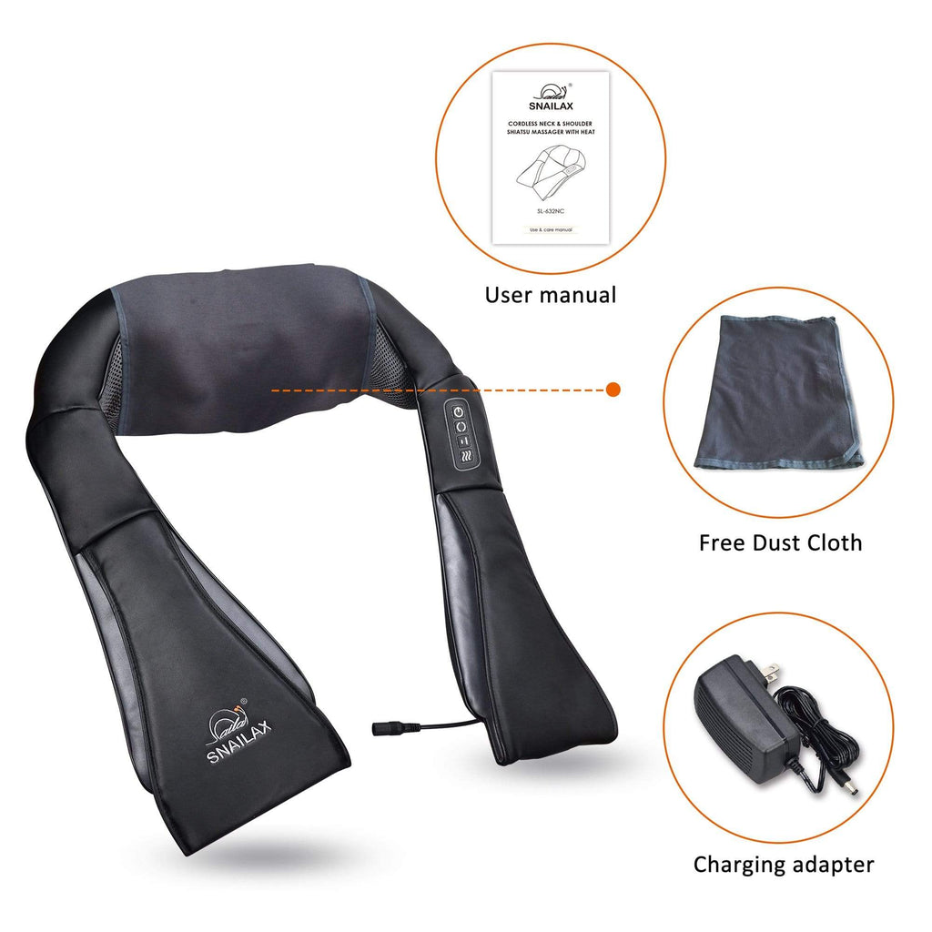Snailax cordless neck back massager sales