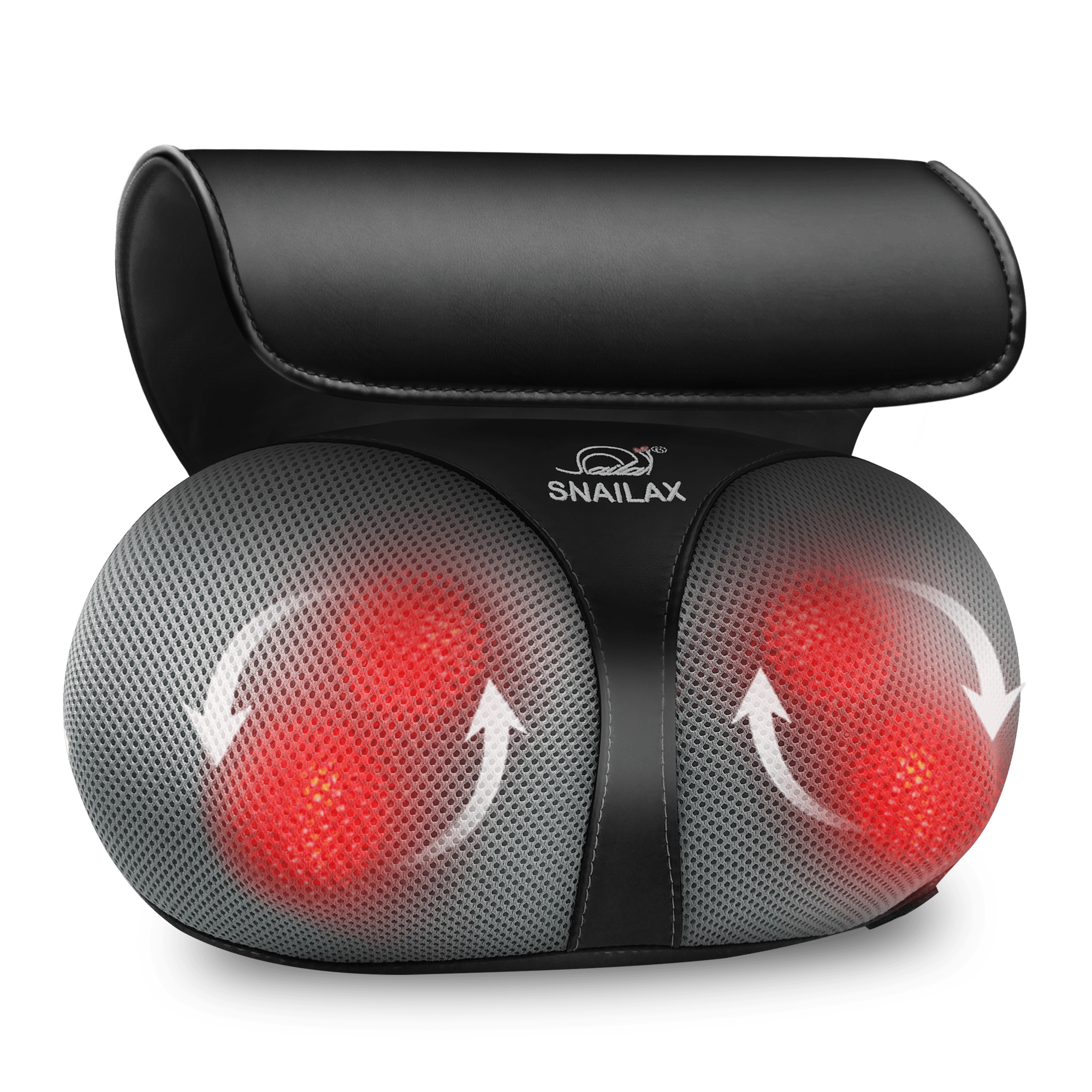 SNAILAX Neck Massager Shiatsu Kneading Electric Massage Pillow with Heat - 618N