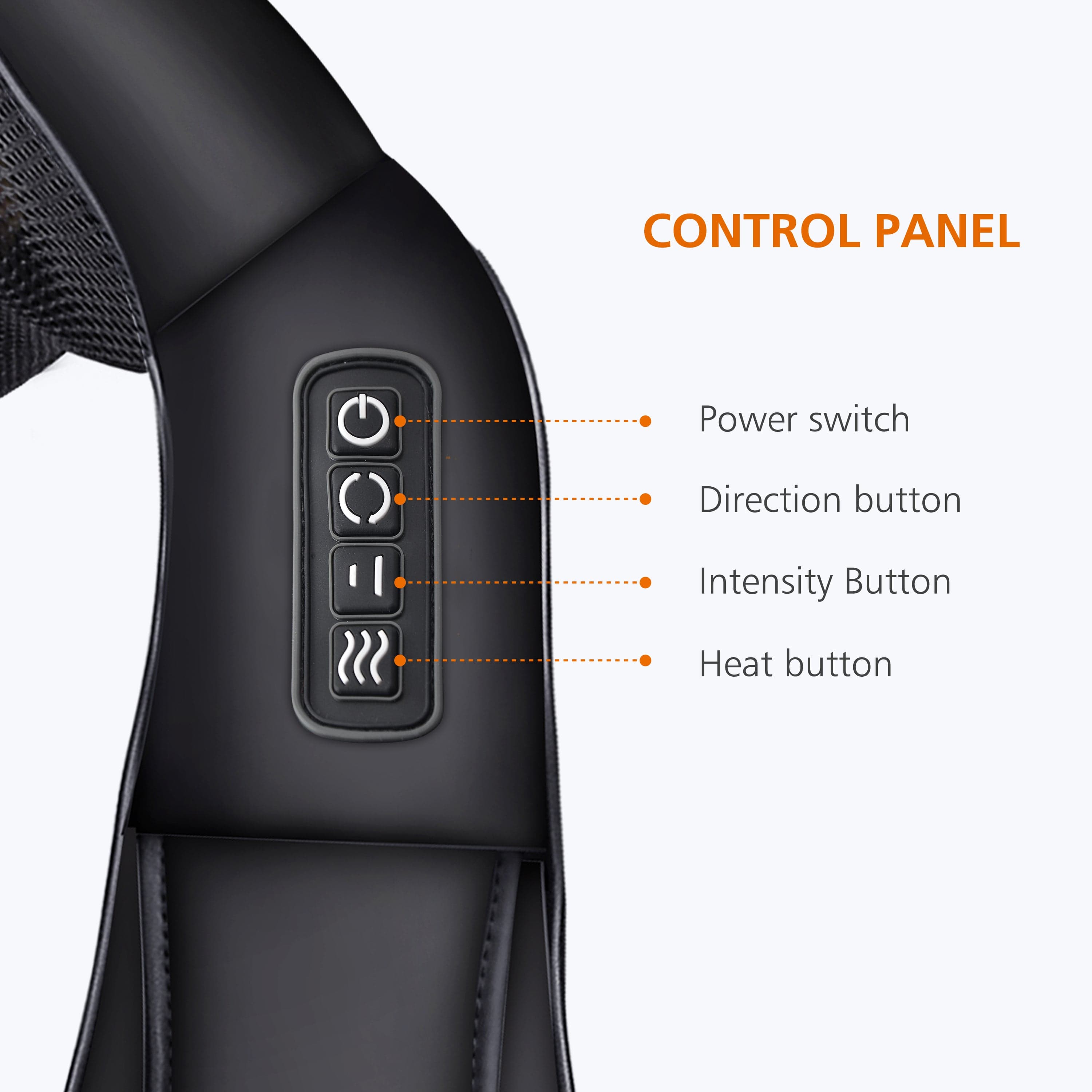 Snailax Neck Massager Shiatsu Neck Massager with Heat,Back Massager,Neck and Shoulder Massager with 3D Roller - 632