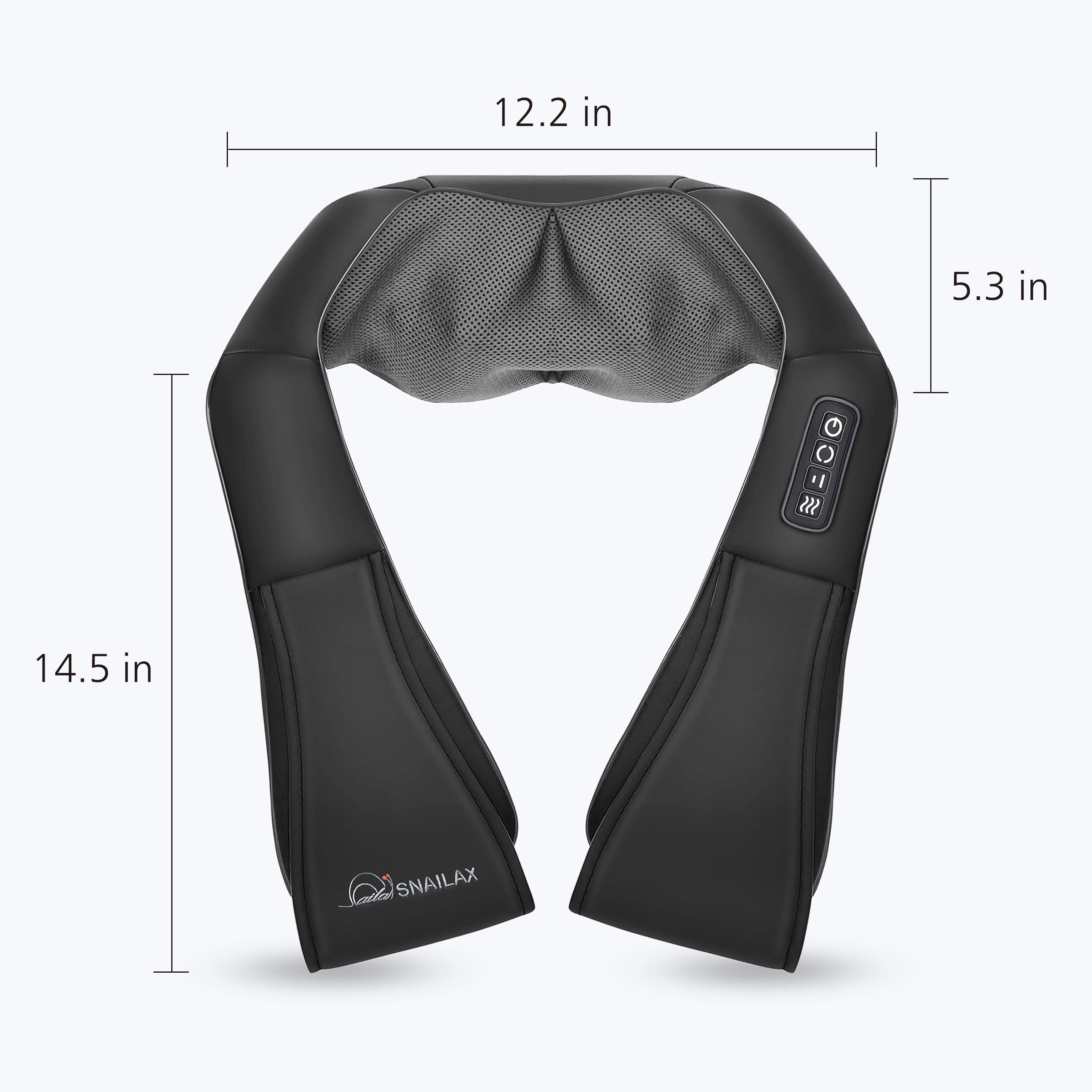 Snailax Neck Massager Shiatsu Neck Massager with Heat,Back Massager,Neck and Shoulder Massager with 3D Roller - 632
