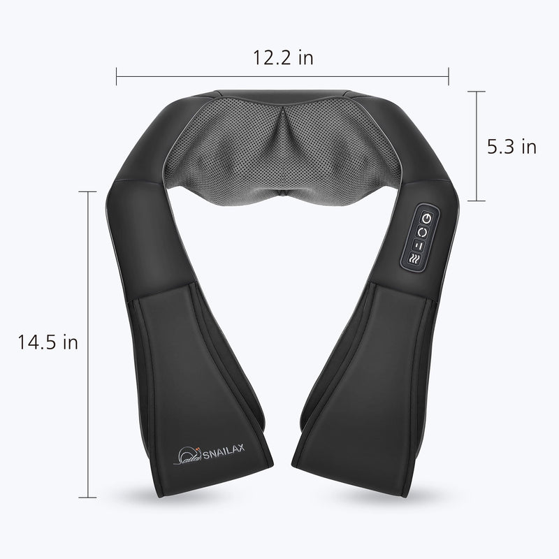 Snailax Neck Massager Shiatsu Neck Massager with Heat,Back Massager,Neck and Shoulder Massager with 3D Roller - 632