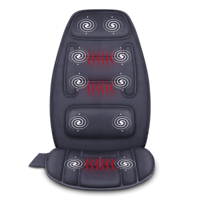 Vibration Back Massage Seat Cushion with Heat & Memory Foam Support Pad