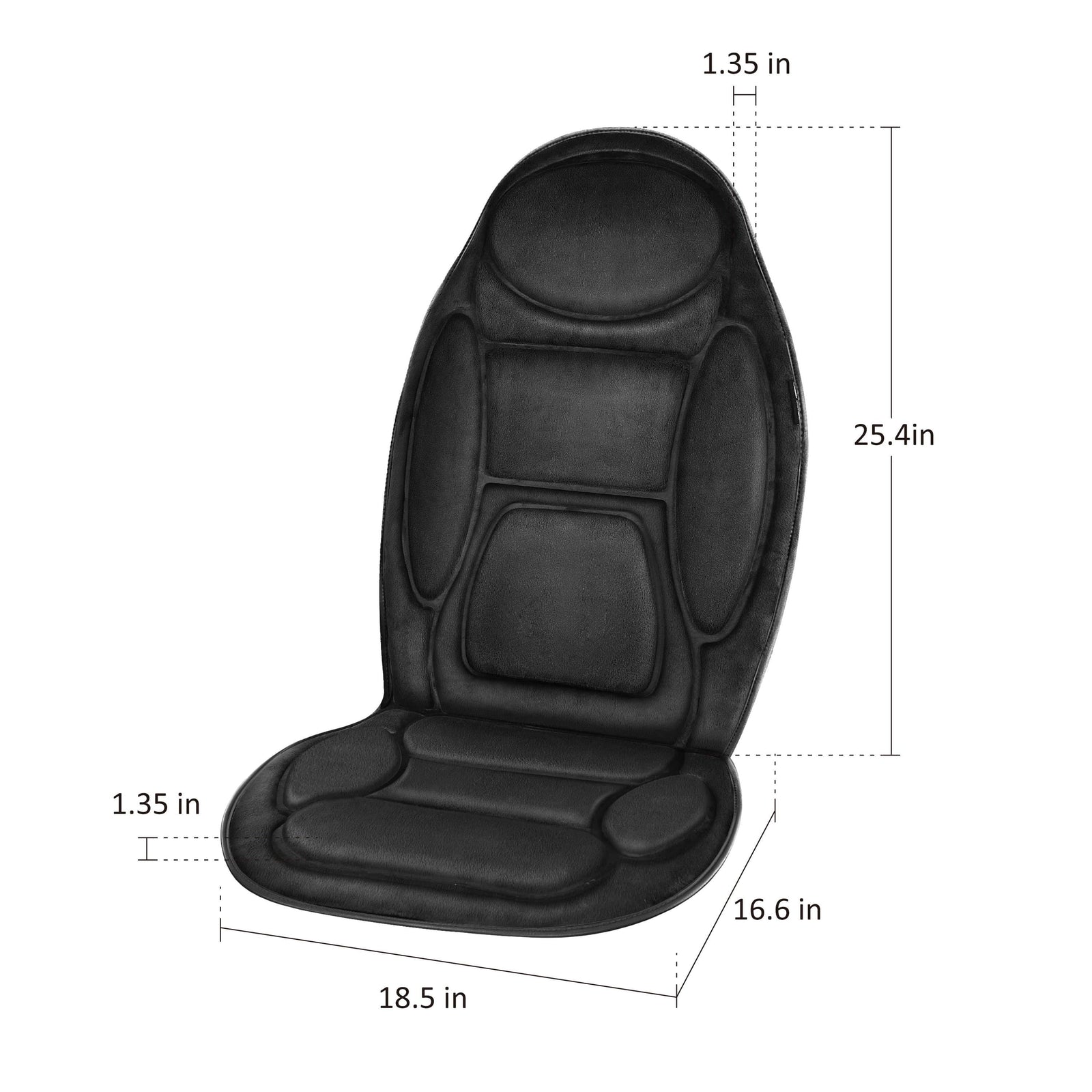 Snailax Heated Vibrating Massage Mat With Memory Foam - Full Body Relaxation, Remote Control, 10 Motors