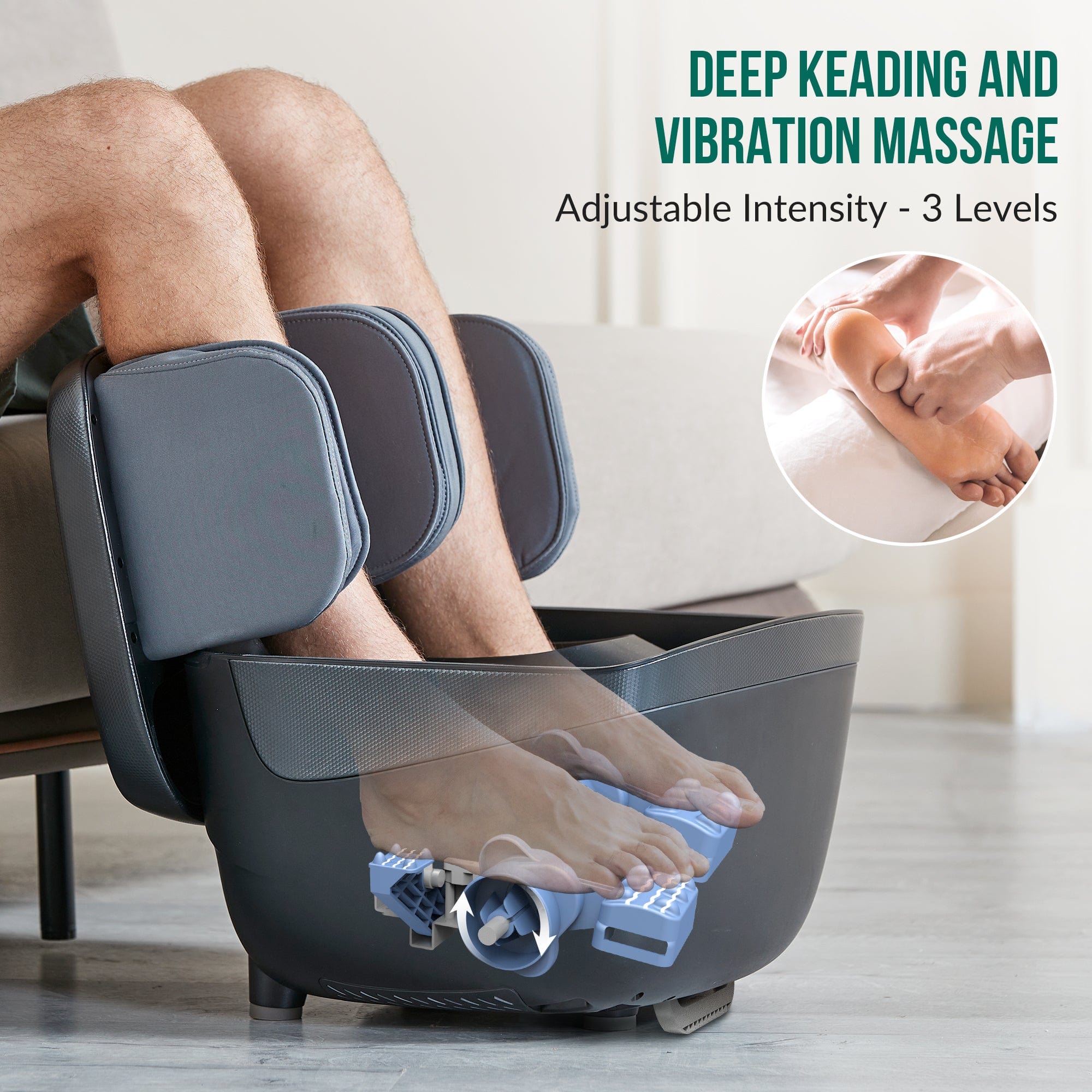 Best Foot & Calf Massager with Heat - Shiatsu Leg & Foot