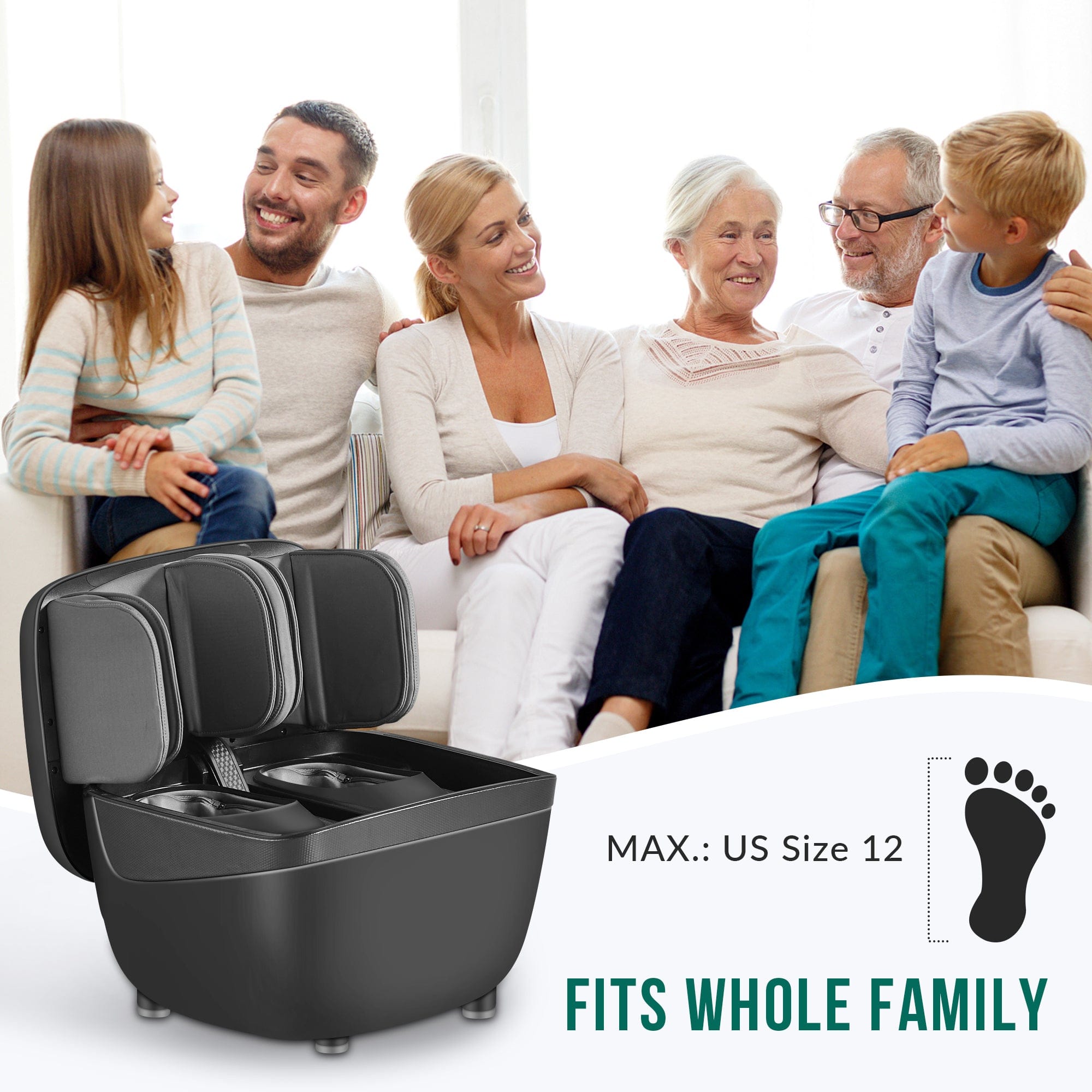 Snailax Snailax 2 IN 1 Foot Massager & Ottoman Foot Rest --SL-K68