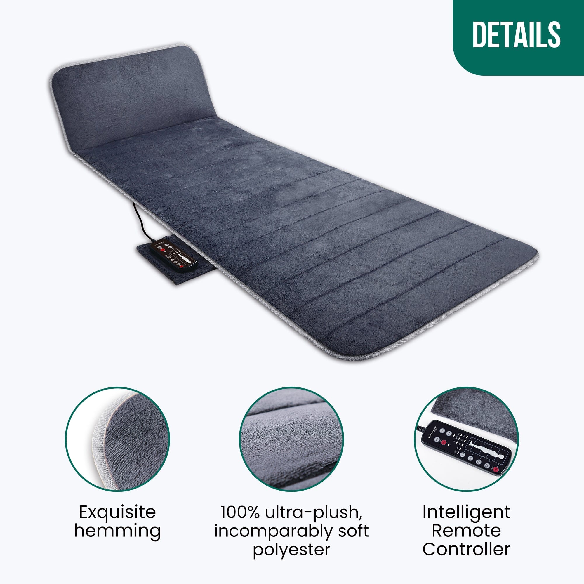 Snailax Snailax Massage Full Body Massage pad with heat and10 Vibration Motors, App Control,-363-APP